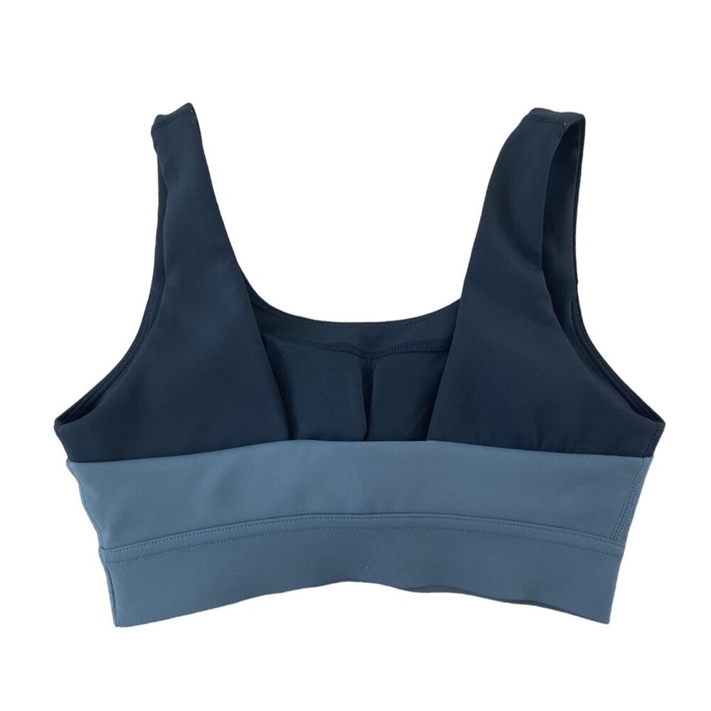 Bandier DLC Sports Bra Size M Rival Navy Dusk Blue Lightly Padded XS - Picture 7 of 10